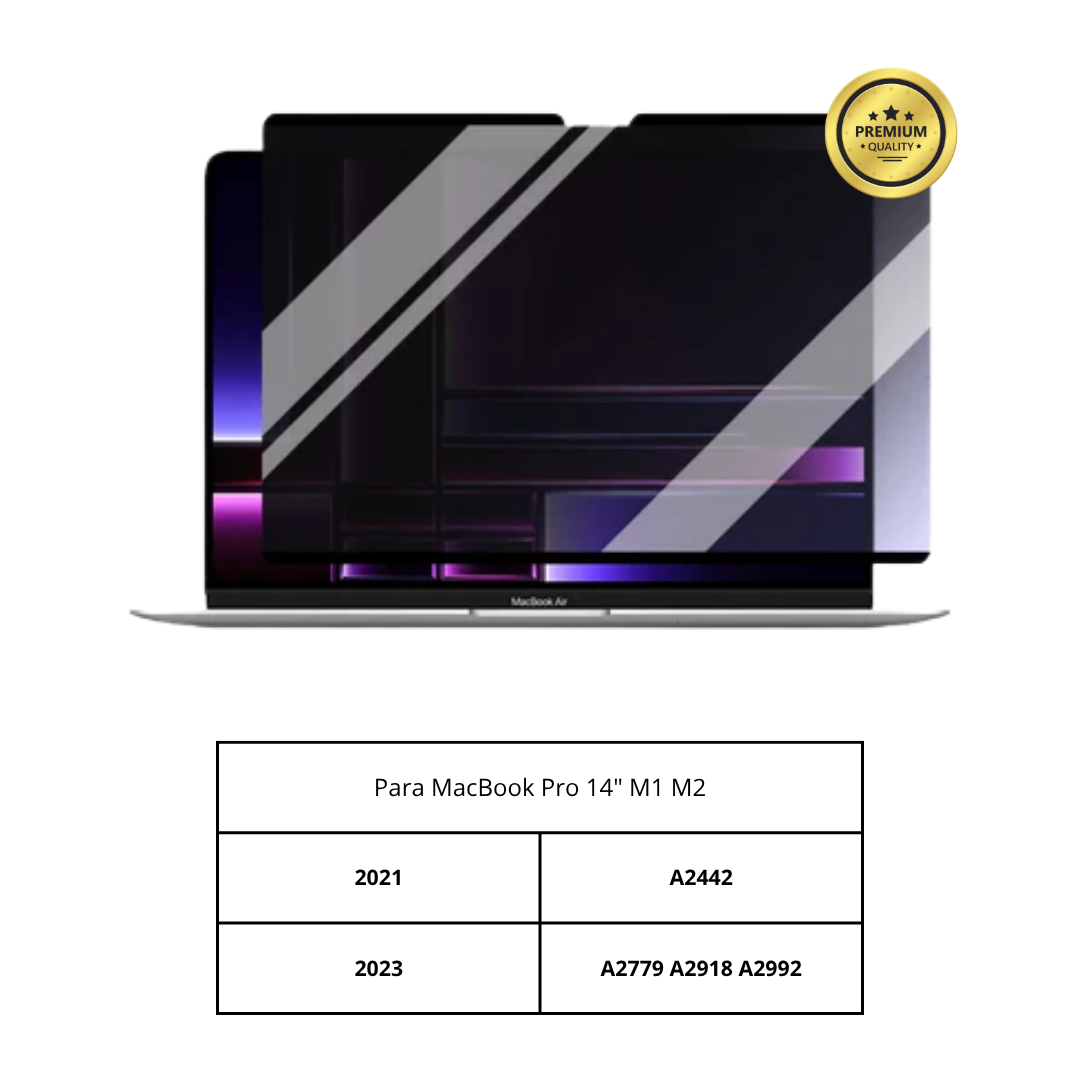 Protector de Pantalla de Privacidad Magnético Desmontable M1 M2 M3 Para Macbook Pro Air 13 13.6 14 15.3 16.2 pulgadas Filtro Anti-Espía/Miradas Indiscretas para Portátil