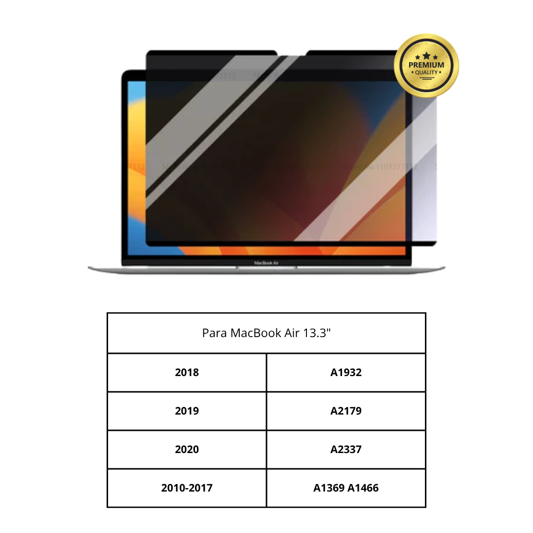 Protector de Pantalla de Privacidad Magnético Desmontable M1 M2 M3 Para Macbook Pro Air 13 13.6 14 15.3 16.2 pulgadas Filtro Anti-Espía/Miradas Indiscretas para Portátil