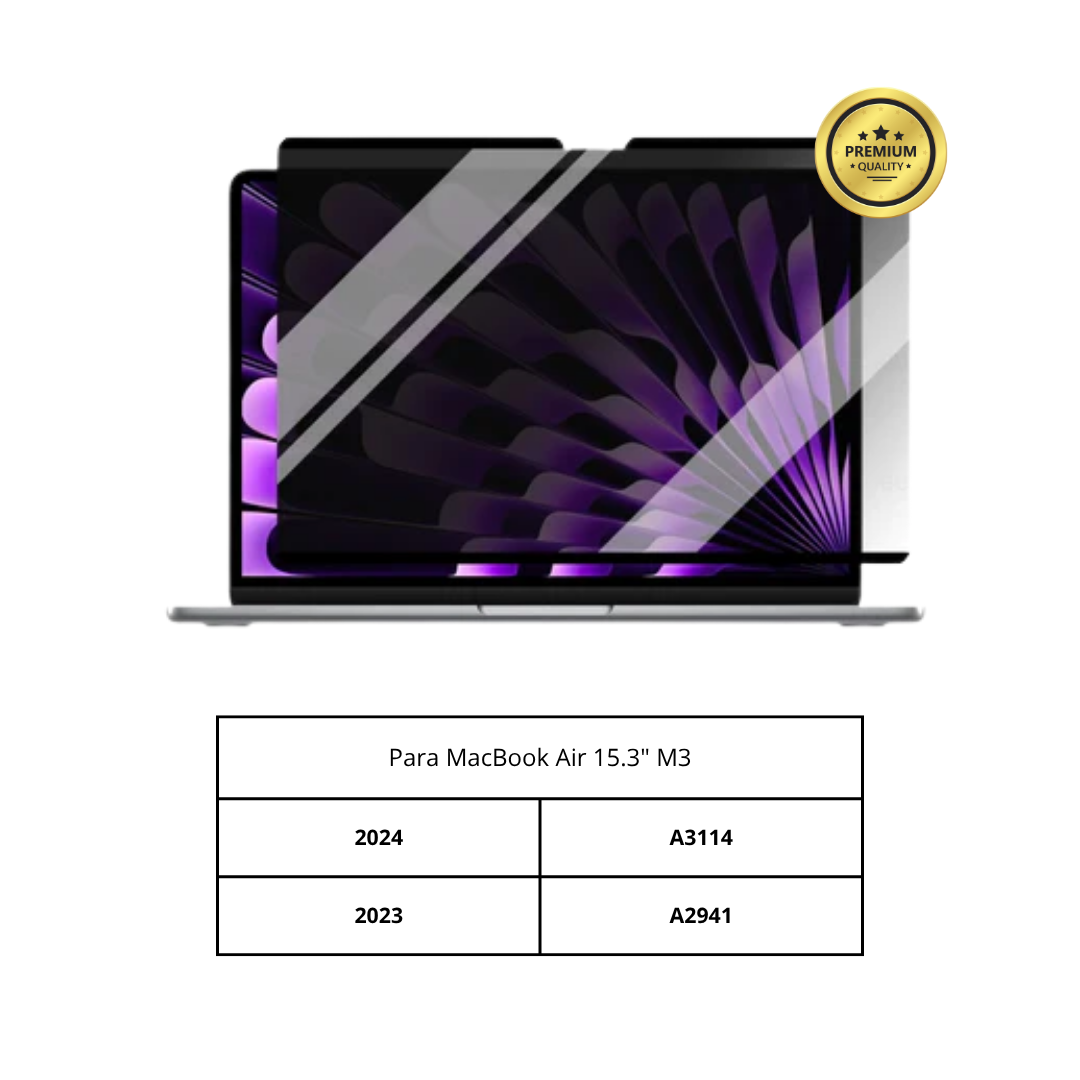 Protector de Pantalla de Privacidad Magnético Desmontable M1 M2 M3 Para Macbook Pro Air 13 13.6 14 15.3 16.2 pulgadas Filtro Anti-Espía/Miradas Indiscretas para Portátil