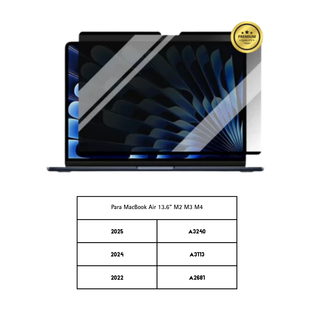 Protector de Pantalla de Privacidad Magnético Desmontable M1 M2 M3 Para Macbook Pro Air 13 13.6 14 15.3 16.2 pulgadas Filtro Anti-Espía/Miradas Indiscretas para Portátil